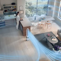 Does an air purifier help with smell dyson purifier in a kitchen